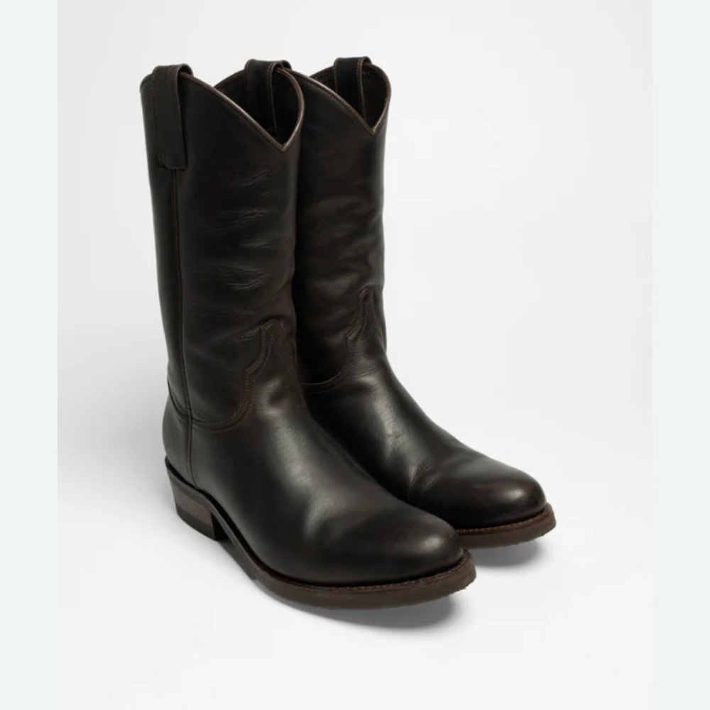 Durango Women’s Black Leather Pull On Cowboy Boots size 5